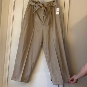Brooks brothers cropped wide leg trouser